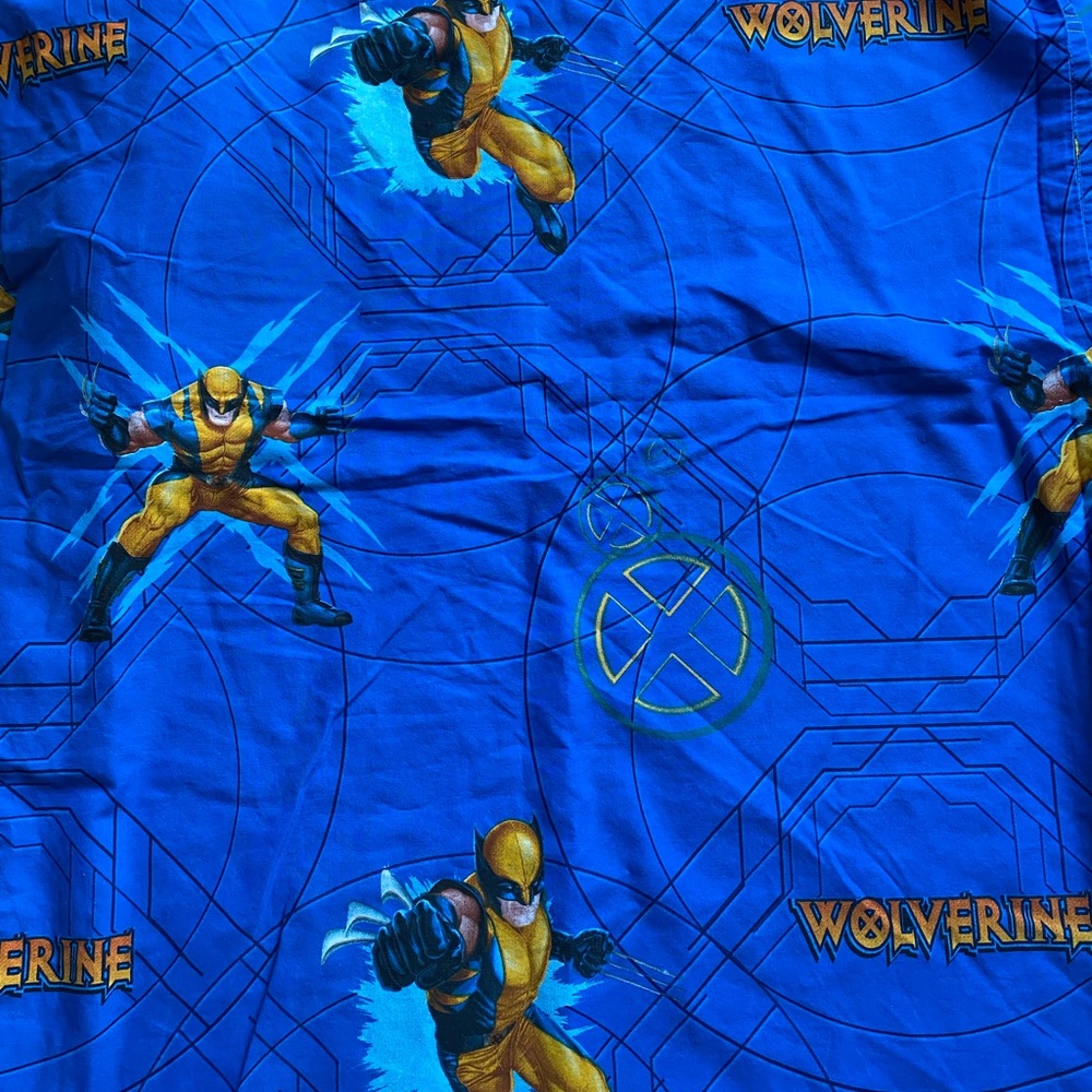 🛌 🔥 Vintage X-MEN Wolverine flat/fitted sheets - Picture 9 of 11